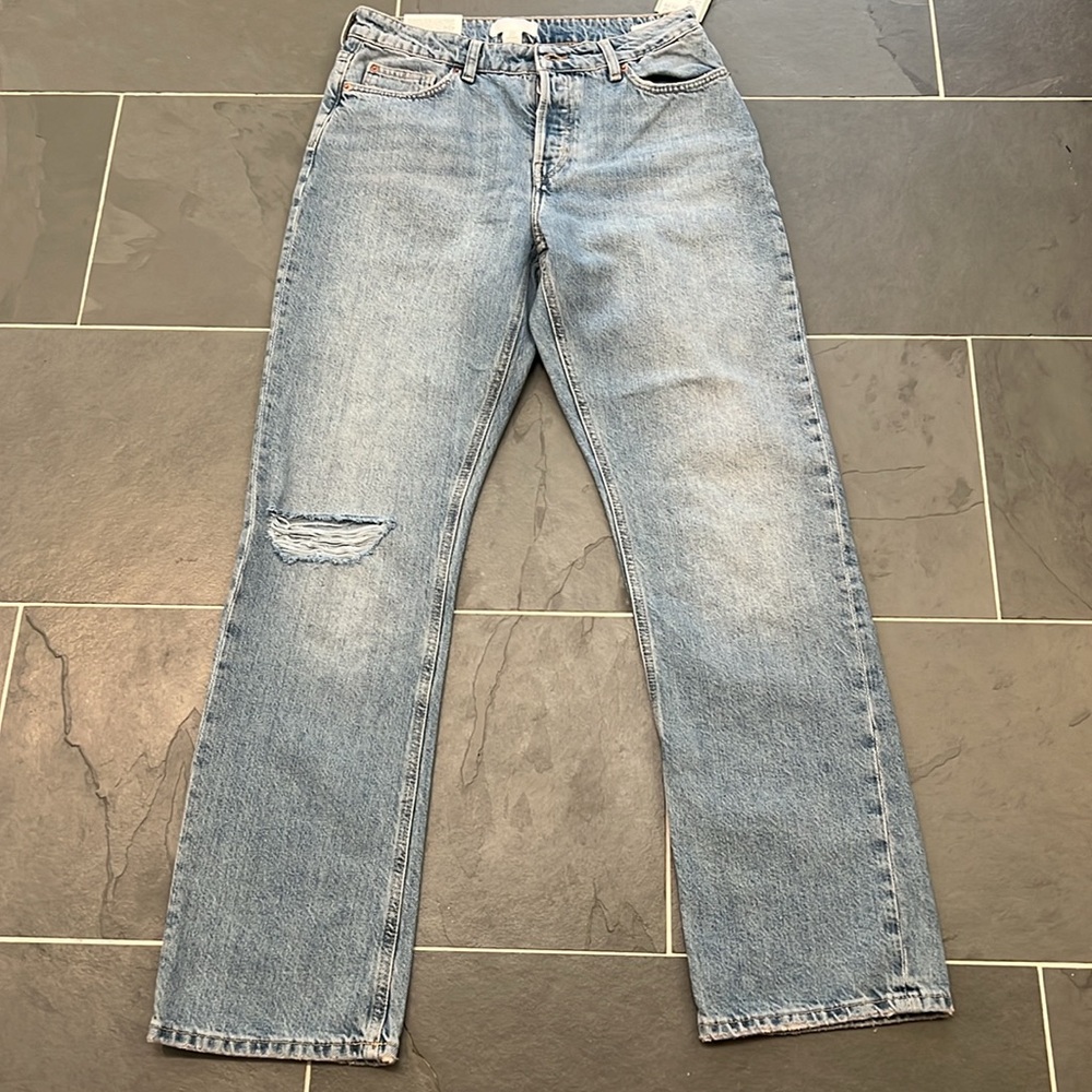 H&M 90’s straight high waist jeans sz 10